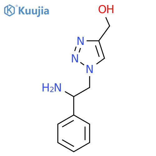 (1-(2-Amino-2-phenylethyl)-1H-1,2,3-triazol-4-yl)methanol structure
