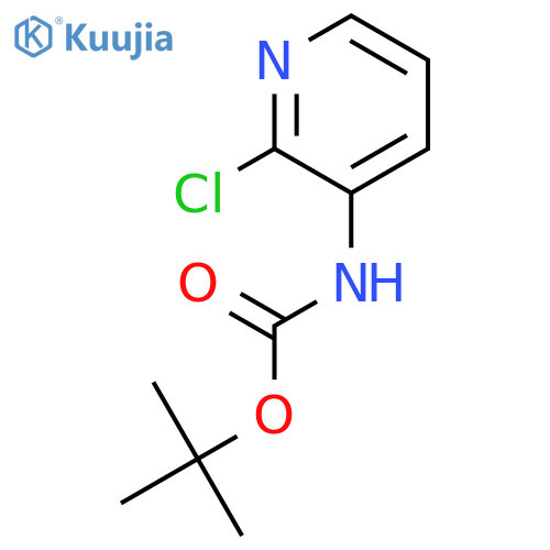 tert-Butyl N-(2-chloropyridin-3-yl)carbamate structure