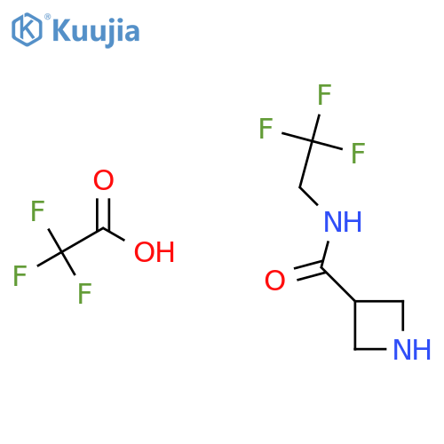 N-(2,2,2-Trifluoroethyl)azetidine-3-carboxamide 2,2,2-trifluoroacetate structure