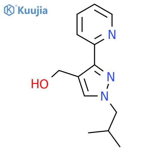 (1-isobutyl-3-(pyridin-2-yl)-1H-pyrazol-4-yl)methanol structure