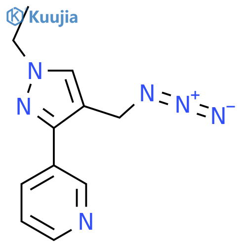 3-(4-(Azidomethyl)-1-ethyl-1H-pyrazol-3-yl)pyridine structure