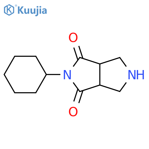 2-cyclohexyltetrahydropyrrolo[3,4-c]pyrrole-1,3(2H,3aH)-dione structure