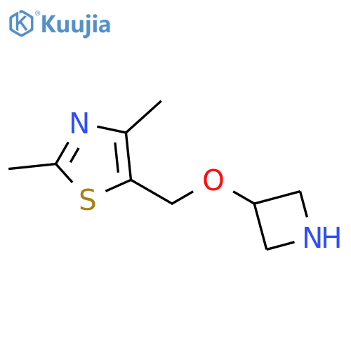 5-[(Azetidin-3-yloxy)methyl]-2,4-dimethyl-1,3-thiazole structure