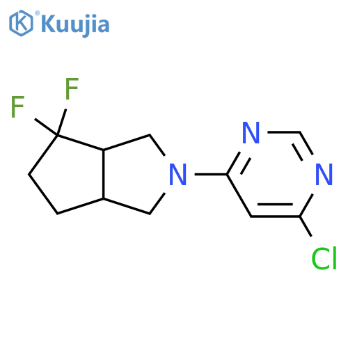 2-(6-Chloropyrimidin-4-yl)-4,4-difluorooctahydrocyclopenta[c]pyrrole structure
