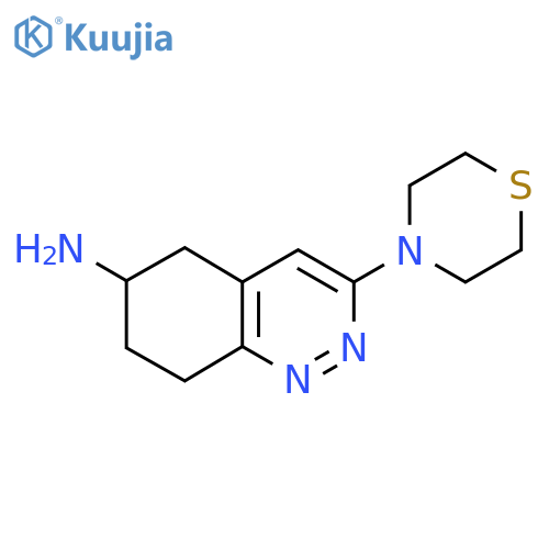 3-Thiomorpholino-5,6,7,8-tetrahydrocinnolin-6-amine structure