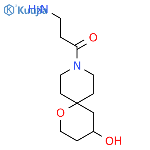 3-Amino-1-(4-hydroxy-1-oxa-9-azaspiro5.5undecan-9-yl)propan-1-one structure