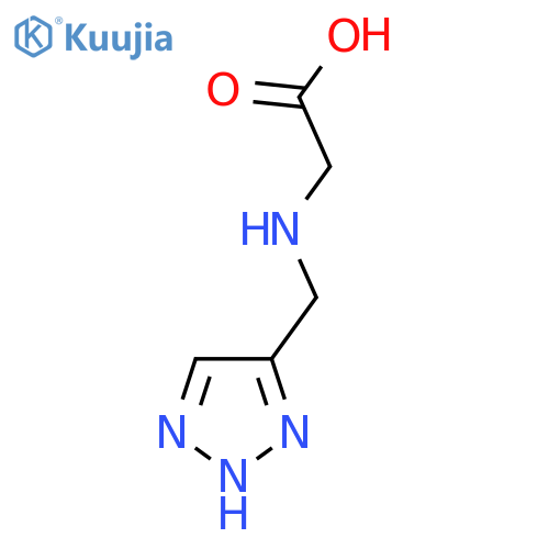 2-{[(1H-1,2,3-triazol-4-yl)methyl]amino}acetic acid structure