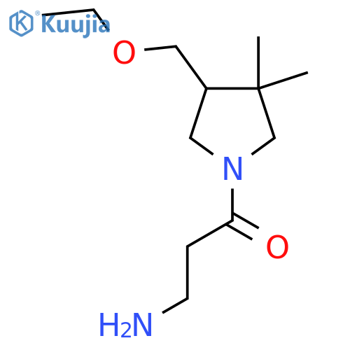 3-Amino-1-(4-(ethoxymethyl)-3,3-dimethylpyrrolidin-1-yl)propan-1-one structure