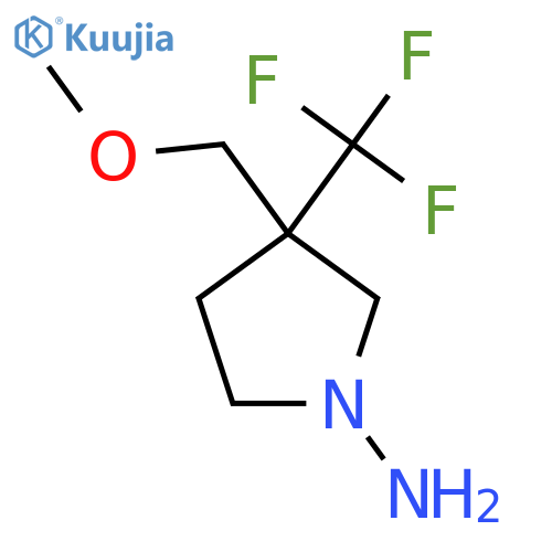 3-(Methoxymethyl)-3-(trifluoromethyl)pyrrolidin-1-amine structure