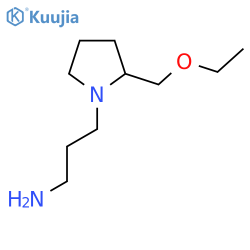 3-(2-(Ethoxymethyl)pyrrolidin-1-yl)propan-1-amine structure