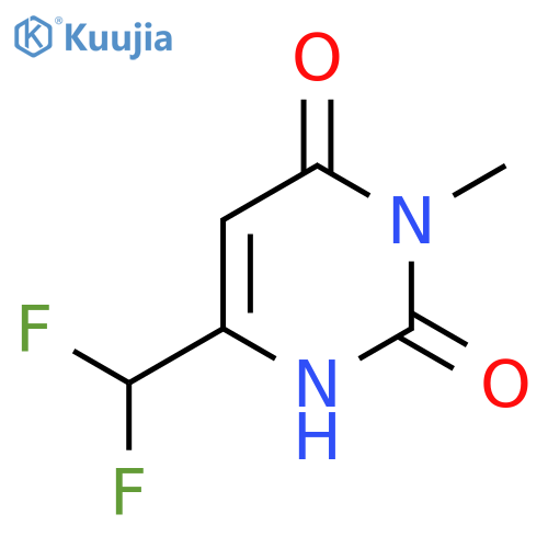 6-(Difluoromethyl)-3-methyl-1,2,3,4-tetrahydropyrimidine-2,4-dione structure