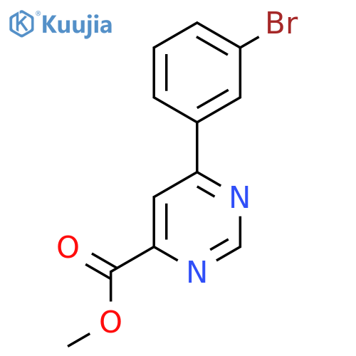 Methyl 6-(3-bromophenyl)pyrimidine-4-carboxylate structure