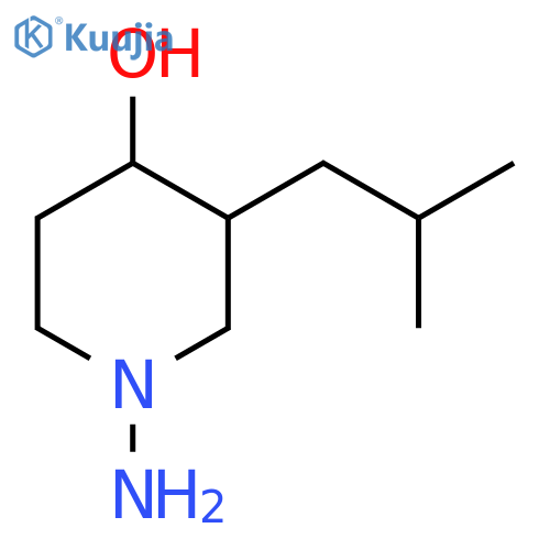 1-Amino-3-isobutylpiperidin-4-ol structure