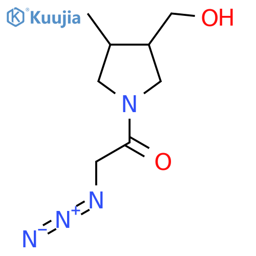 2-Azido-1-(3-(hydroxymethyl)-4-methylpyrrolidin-1-yl)ethan-1-one structure