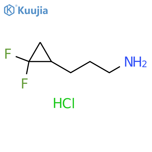 3-(2,2-difluorocyclopropyl)propan-1-amine hydrochloride structure