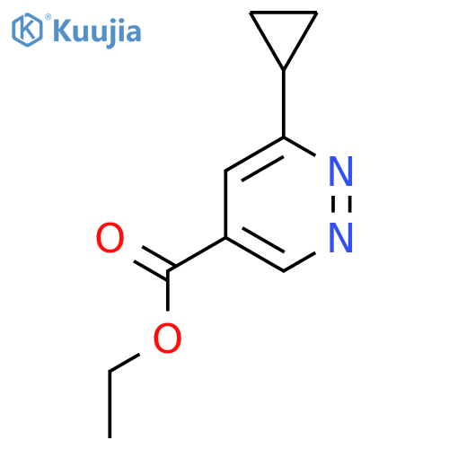Ethyl 6-cyclopropylpyridazine-4-carboxylate structure