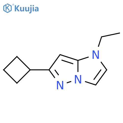 6-cyclobutyl-1-ethyl-1H-imidazo[1,2-b]pyrazole structure