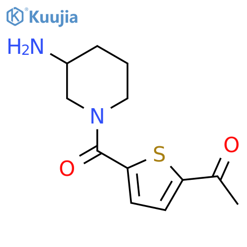 1-(5-(3-Aminopiperidine-1-carbonyl)thiophen-2-yl)ethan-1-one structure