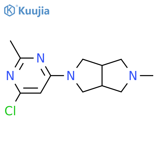 2-(6-Chloro-2-methylpyrimidin-4-yl)-5-methyloctahydropyrrolo[3,4-c]pyrrole structure