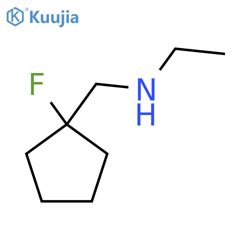 Ethyl[(1-fluorocyclopentyl)methyl]amine structure