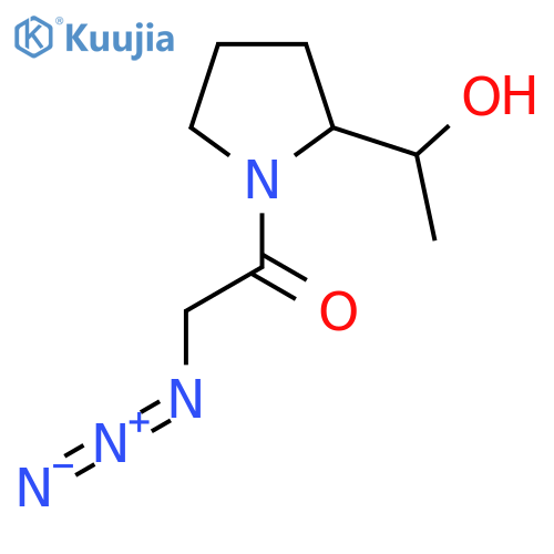 2-Azido-1-(2-(1-hydroxyethyl)pyrrolidin-1-yl)ethan-1-one structure