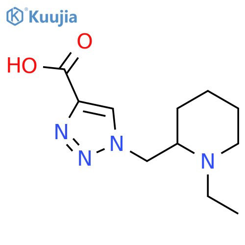 1-((1-ethylpiperidin-2-yl)methyl)-1H-1,2,3-triazole-4-carboxylic acid structure