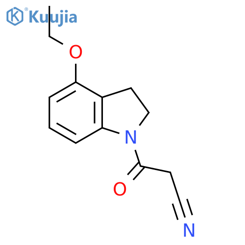 3-(4-Ethoxyindolin-1-yl)-3-oxopropanenitrile structure