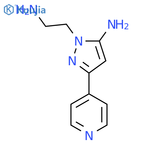 1-(2-Aminoethyl)-3-(pyridin-4-yl)-1H-pyrazol-5-amine structure