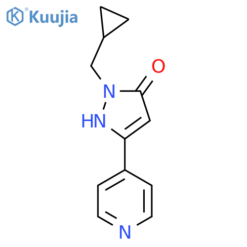 1-(cyclopropylmethyl)-3-(pyridin-4-yl)-1H-pyrazol-5-ol structure