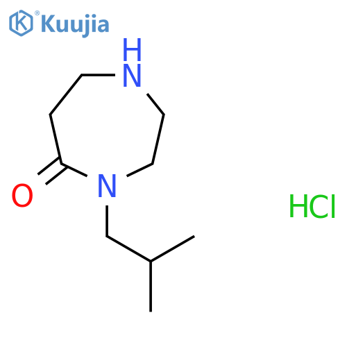 4-(2-Methylpropyl)-1,4-diazepan-5-one hydrochloride structure