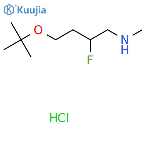 [4-(Tert-butoxy)-2-fluorobutyl](methyl)amine hydrochloride structure