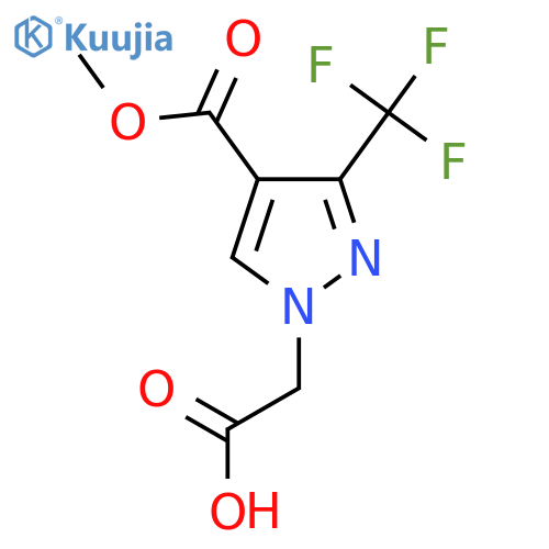 2-(4-(methoxycarbonyl)-3-(trifluoromethyl)-1H-pyrazol-1-yl)acetic acid structure