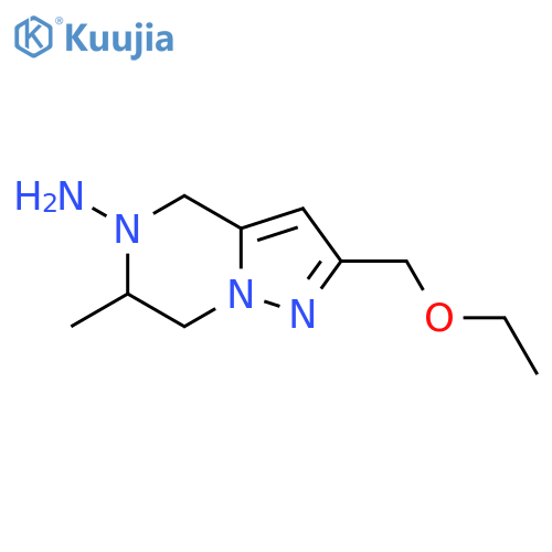 2-(ethoxymethyl)-6-methyl-6,7-dihydropyrazolo[1,5-a]pyrazin-5(4H)-amine structure