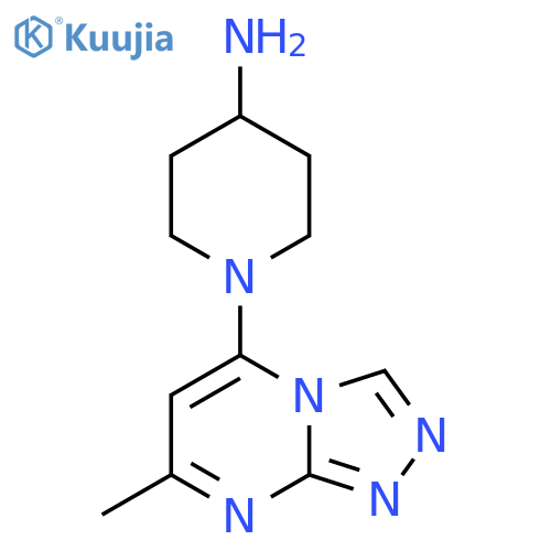 1-(7-Methyl-[1,2,4]triazolo[4,3-a]pyrimidin-5-yl)piperidin-4-amine structure