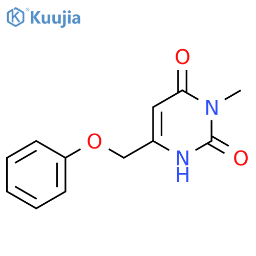 3-Methyl-6-(phenoxymethyl)-1,2,3,4-tetrahydropyrimidine-2,4-dione structure