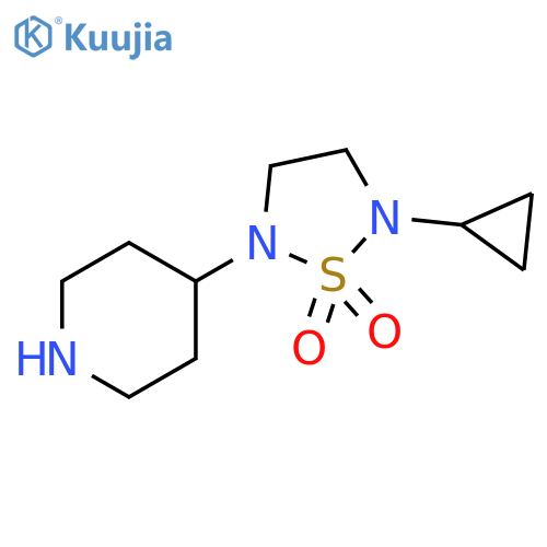 2-cyclopropyl-5-(piperidin-4-yl)-1,2,5-thiadiazolidine 1,1-dioxide structure
