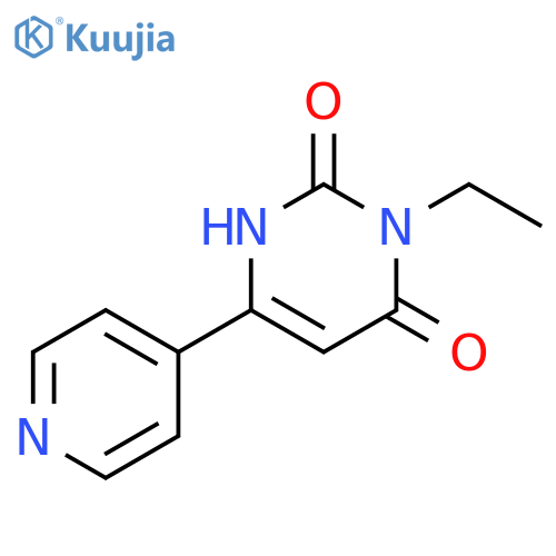 3-ethyl-6-(pyridin-4-yl)-1,2,3,4-tetrahydropyrimidine-2,4-dione structure