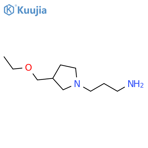 3-(3-(ethoxymethyl)pyrrolidin-1-yl)propan-1-amine structure