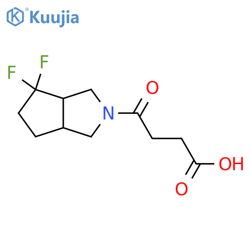 4-(4,4-difluorohexahydrocyclopenta[c]pyrrol-2(1H)-yl)-4-oxobutanoic acid structure
