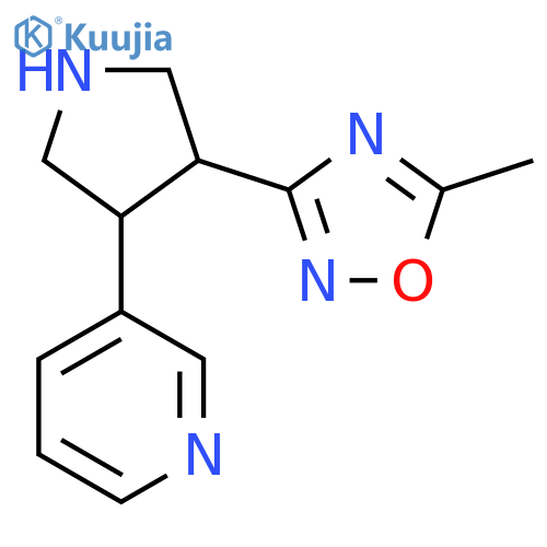 5-Methyl-3-(4-(pyridin-3-yl)pyrrolidin-3-yl)-1,2,4-oxadiazole structure