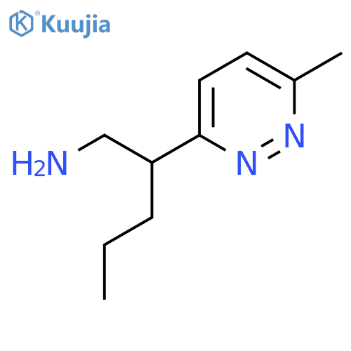 2-(6-methylpyridazin-3-yl)pentan-1-amine structure