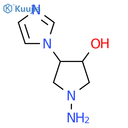 1-Amino-4-(1H-imidazol-1-yl)pyrrolidin-3-ol structure