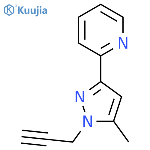 2-(5-methyl-1-(prop-2-yn-1-yl)-1H-pyrazol-3-yl)pyridine structure