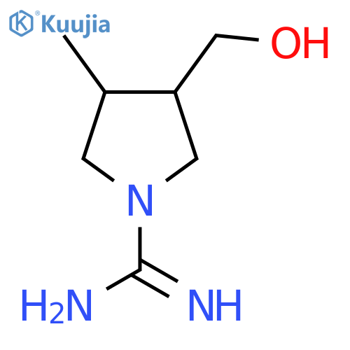 3-(Hydroxymethyl)-4-methylpyrrolidine-1-carboximidamide structure