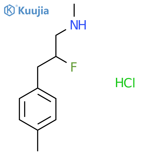 [2-Fluoro-3-(4-methylphenyl)propyl](methyl)amine hydrochloride structure