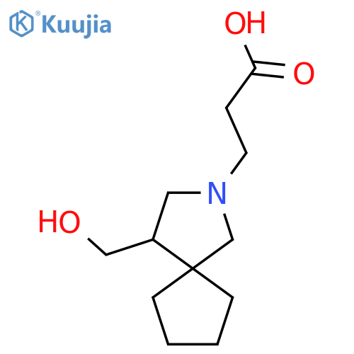3-(4-(Hydroxymethyl)-2-azaspiro[4.4]nonan-2-yl)propanoic acid structure