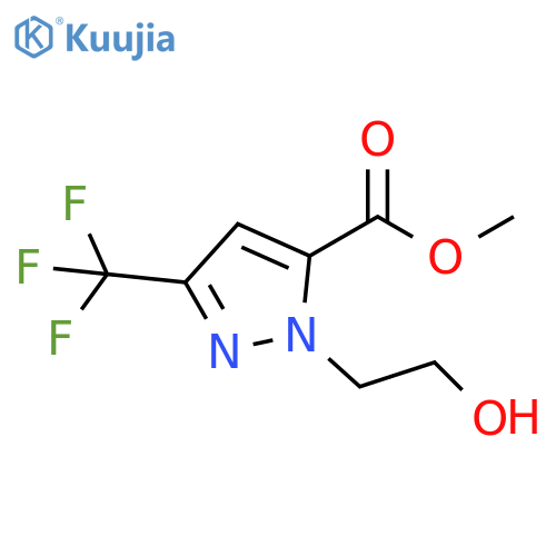 methyl 1-(2-hydroxyethyl)-3-(trifluoromethyl)-1H-pyrazole-5-carboxylate structure