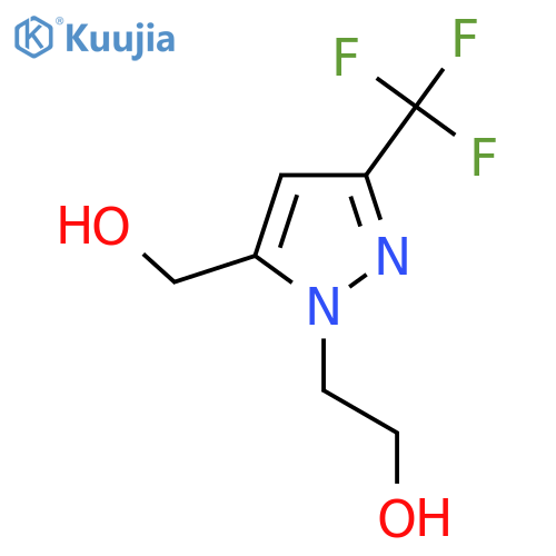 2-(5-(hydroxymethyl)-3-(trifluoromethyl)-1H-pyrazol-1-yl)ethan-1-ol structure