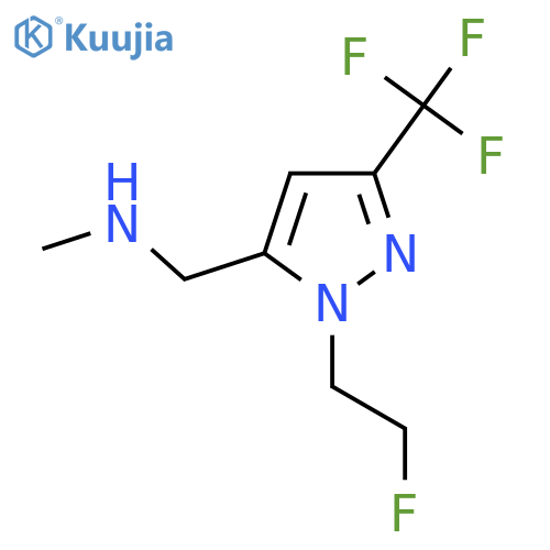 1-(1-(2-fluoroethyl)-3-(trifluoromethyl)-1H-pyrazol-5-yl)-N-methylmethanamine structure