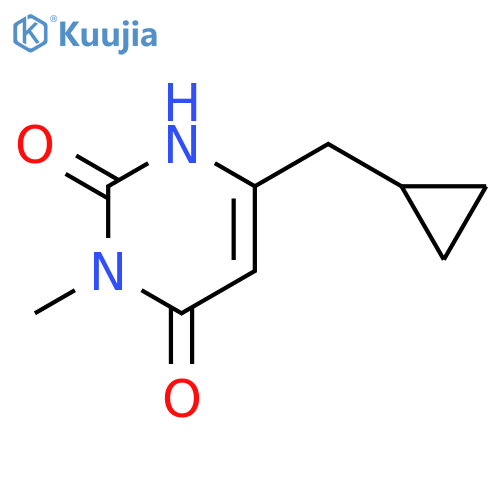 6-(Cyclopropylmethyl)-3-methyl-1,2,3,4-tetrahydropyrimidine-2,4-dione structure